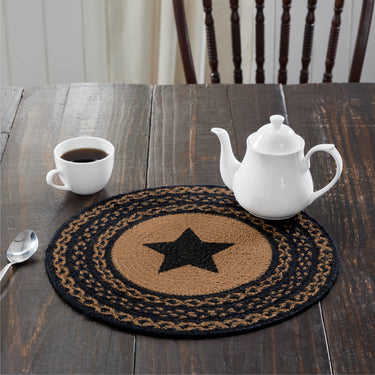 Farmhouse Jute Braided Trivet Stencil Star 15